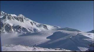 Cervinia  Dal Breuil verso il Plateau Rosà con la nuova linea di impianti [upl. by Arnie]