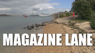 Magazine Lane  deep water shore fishing mark near Southampton Hampshire England [upl. by Letitia]