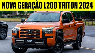 NOVA GERAÇÃO DA MITSUBISHI L200 TRITON 2024 FOI APRESENTADA COM MAIS DE 200 CV CONFIRA [upl. by Arndt]