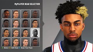 NBA 2K21 HOW TO GET DIFFERENT HAIR STYLES AND FACE CREATIONS FULL TUTORIAL [upl. by Modestia400]