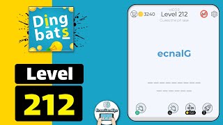 Dingbats Level 212 ecnalG Walkthrough [upl. by Adnama]