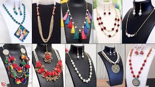 30 Creative Handmade Necklace Ideas  Jewelry Making at Home [upl. by Pedro]