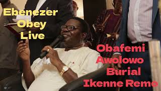 Ebenezer Obey Live Play For Obafemi Awolowo Burial Ikenne Remo [upl. by Wing]