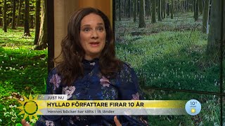 Sofie Sarenbrant om sin nya deckare ”Jag är själv så nyfiken på hur det ska g…  Nyhetsmorgon TV4 [upl. by Kaplan]