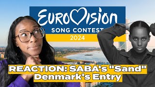 LETS REACT TO Saba quotSandquot Denmarks Eurovision2024 Entry [upl. by Ikcin221]