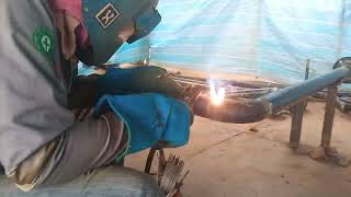 PIPE WELDING ROOT  ROOT PASS E6010 [upl. by Gentry]