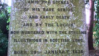 David Gray Gravestone Auld Aisle Cemetery Kirkintilloch East Dunbartonshire Scotland [upl. by Ahsad]