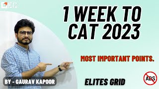 1 week to CAT 2023  Elites Grid [upl. by Xela931]