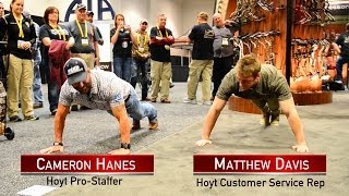 PushUp contest with Cameron Hanes and Matthew Davis [upl. by Merari]