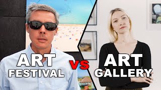 Art Festival vs Gallery  Who Sells More Artwork [upl. by Ynnej]