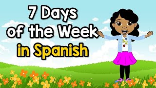 Días de la Semana Canción para Niños  Canciones Infantiles con Letras  Kids Academy Español [upl. by Noemad160]