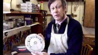 Cleaning a barometer dial [upl. by Ielhsa]