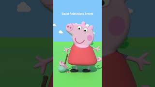 Peppa and Daddy Smashing animation funny 🐷 reverse [upl. by Charmain641]