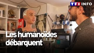 Rencontre avec Sophia robot presque en chair et en os [upl. by Artemahs569]