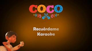 Recuérdame  Coco  Karaoke🎶👵 [upl. by Olly803]