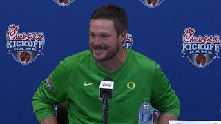 Dan Lannings postgame press conference after Oregons loss to Georgia [upl. by Admana354]