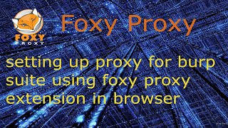 How to setup foxy proxy for burp suite  Kali Linux  Foxy Proxy [upl. by Nosro400]