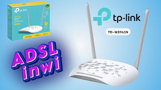 ضبط وإعداد راوتر TPLink TDW8961N مع ADSL إنوي [upl. by Ellehcyar]