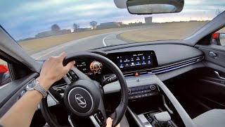 2021 Hyundai Elantra Limited  POV Driving Impressions [upl. by Stormy377]