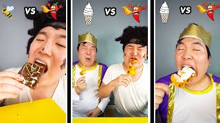 Mystery Sauce Challenge Collection  Funny Mukbang  TikTok Video [upl. by Ybot778]