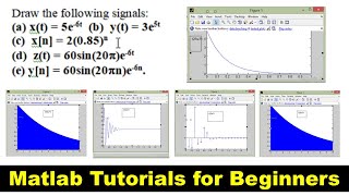 How to Plot Sine Wave in Matlab and Other Signals  Matlab tutorials [upl. by Reivaxe]