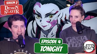 TANJIRO VS DAKI  Demon Slayer Season 2 Newlyweds Reaction  Ep 4 “Tonight” [upl. by Nahama]