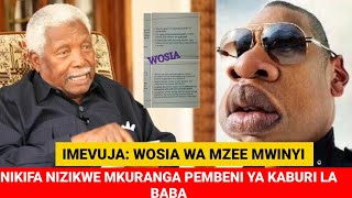 KIMENUKA KIGOGO AFICHUA SIRI NZITO WOSIA WA MZEE MWINYI quotNIKIFA NIZIKWE MKURUNGAquot UGOMVI WAIBUKA [upl. by Eisseb]