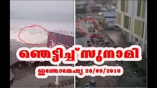 ഇന്തോനേഷ്യയില്‍ വീണ്ടും സുനാമി I Tsunami hits Indonesia again 28092018 Mobile Visuals [upl. by Odnavres808]