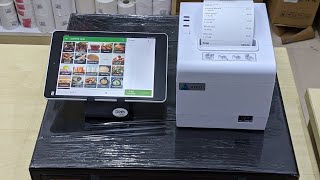 CAFE AND RESTAURANT BILLING WITH TAB  THERMAL PRINTER HINDI ANDROID TOUCH POS BILLING SYSTEMS [upl. by Enenaj325]