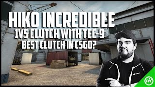 Hiko best clutch in CSGO history 1v5 with Tec9 [upl. by Orren]