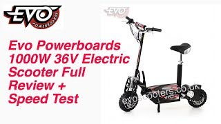 Electric Scooter 36v 1000w Full Review 30mph  Speed Test [upl. by Jamill]