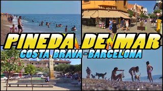 PINEDA DE MAR  Costa de Barcelona  Costa Maresme 4k [upl. by Alinoel]