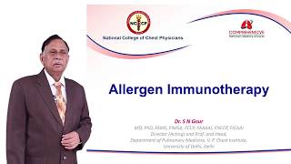 Asthma VI – Immunotherapy in Asthma current status I  Dr S N Gaur  CPMC [upl. by Nalniuq]