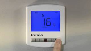 Programming your Heatmiser Slimline Thermostat [upl. by Llevaj]