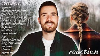 TAYLOR SWIFT  EVERMORE  ALBUM REACTION  REACCIÓN  MRGEORGE [upl. by Ronyar]