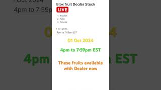 Blox fruit Dealer LIVE Stock  1 Oct2024  8pm to 1159pm EST bloxfruit bloxfruitdealer roblox [upl. by Jaimie]