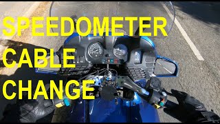 BMW R1100 broken speedometer cable replacement [upl. by Nikoletta]