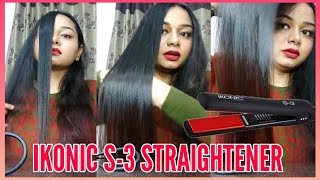 IKONIC S3 STRAIGHTENER REVIEW AMAZING PRODUCT Demo on Natural Hair [upl. by Akinirt]