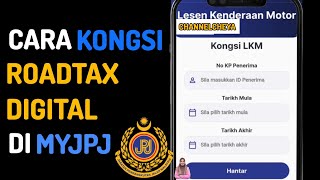 Cara Kongsi Roadtax Digital  Cukai Jalan Kenderaan anda Ke Akaun MYJPJ Orang Lain  LKM [upl. by Bish]