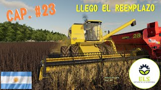 FS19 ARGENTINA  COSECHA DE SOJA  REEMPLAZAMOS LA JD 9600  CAP 23 [upl. by Jemimah]