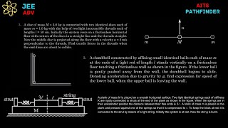 JEE 2025  Mechanics Problems From Pathfinder amp AITS [upl. by Naffets975]