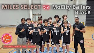 Miles Select Black 8th grade Class of 2028 Basketball Game vs MoCity Ballers at Ankle breaker gym [upl. by Notsew]