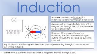 iGCSE Physics Electromagnetism Electromagnetic Induction [upl. by Lorrac]