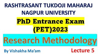 RTMNU Pet 2023  Research Methodology  संशोधन कार्यप्रणाली  PhD IMP MCQs Practice 5 [upl. by Argent]