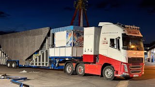 Skegness pleasure beach new ride arrival [upl. by Kameko939]