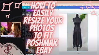 How To Resize Your Listing Photos For Poshmark amp ebay 1x1 format Using Canva [upl. by Dredi695]