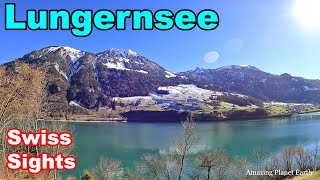 Lungernsee Lungern Lake Switzerland 4K Beautiful Obwalden [upl. by Alekat]