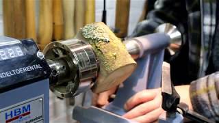 Woodturning  Tiny bowls from a Tiny log [upl. by Misaq]