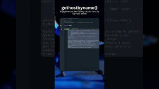 Get host IP in python socket  gethostbyname [upl. by Docilla]