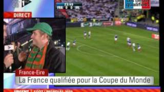 Main de Thierry Heny France  Irlande 18112009 [upl. by Eirellam]